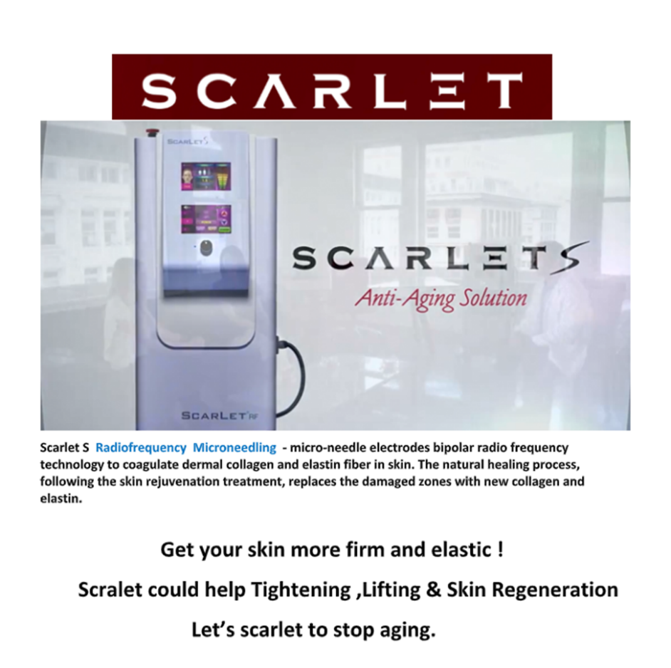 A picture of the advertisement for scarlet.